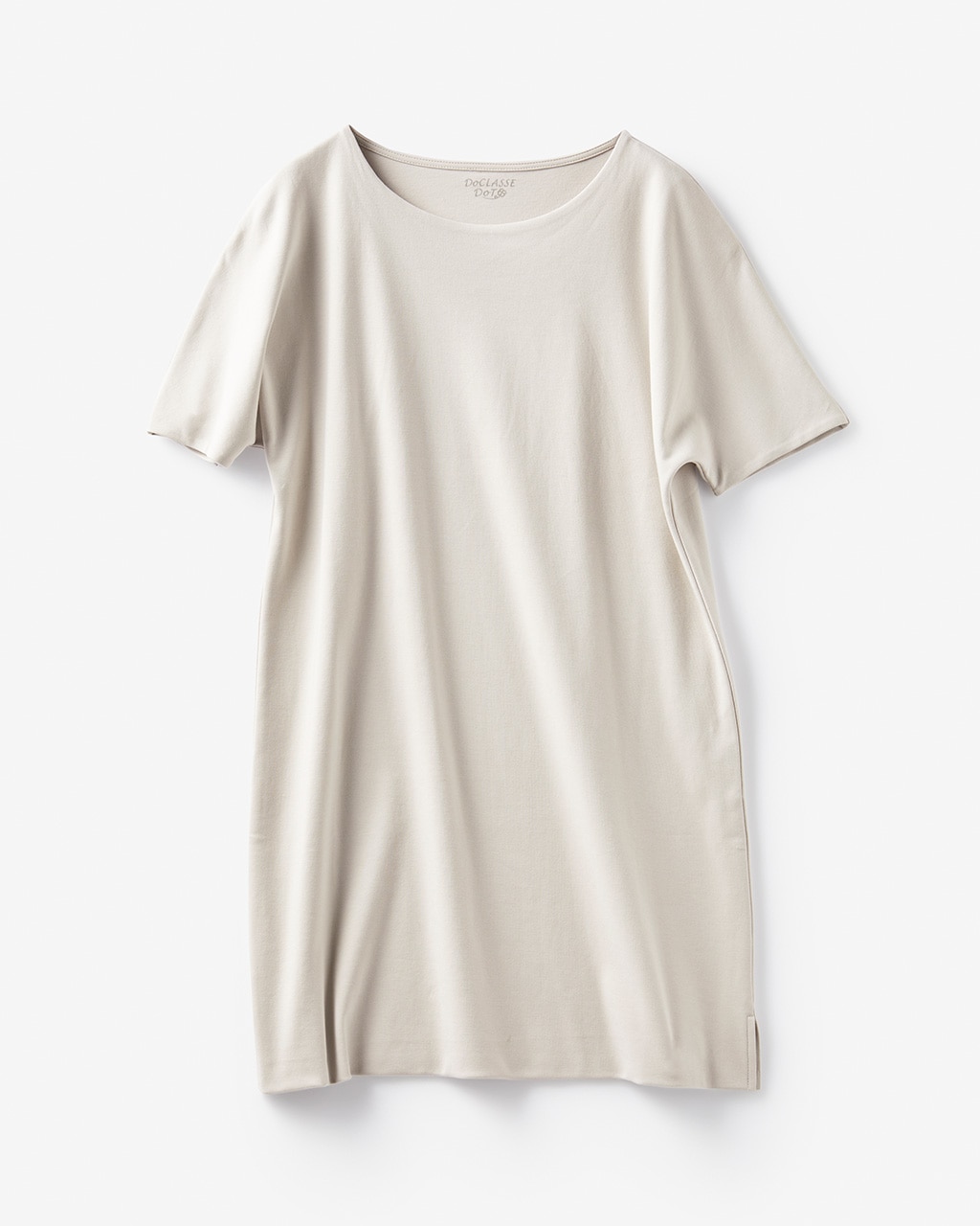 立体クルーネック長め丈／半袖・ドゥクラッセTシャツ 詳細画像 ライトグレー 5