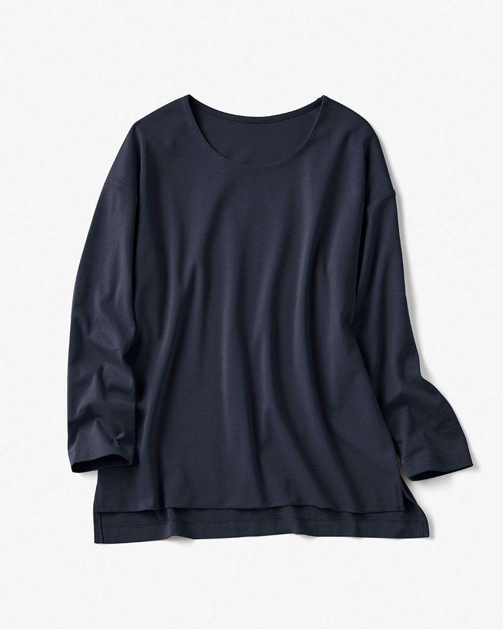 抜け感クルーネック／9分袖・ドゥクラッセTシャツ 詳細画像