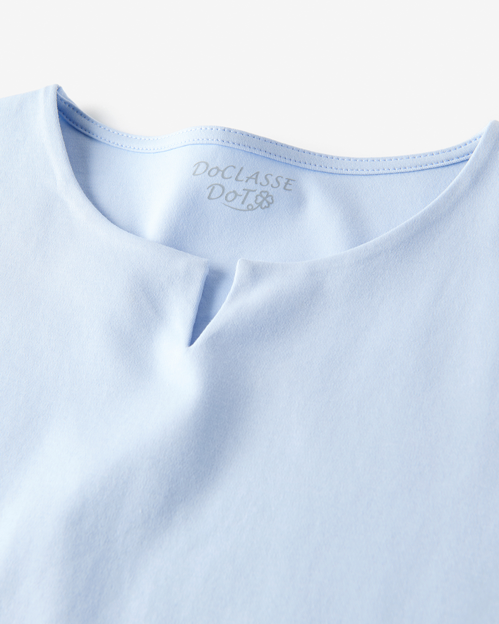 レースデザイン／半袖チュニック・ドゥクラッセTシャツ 詳細画像 ペールブルー 3