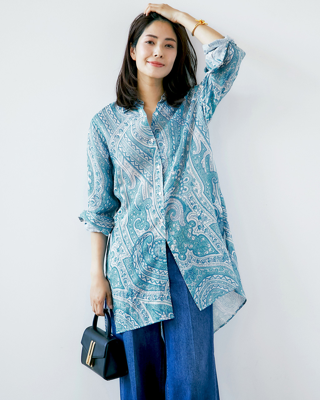 シアーラミー・ロングシャツ