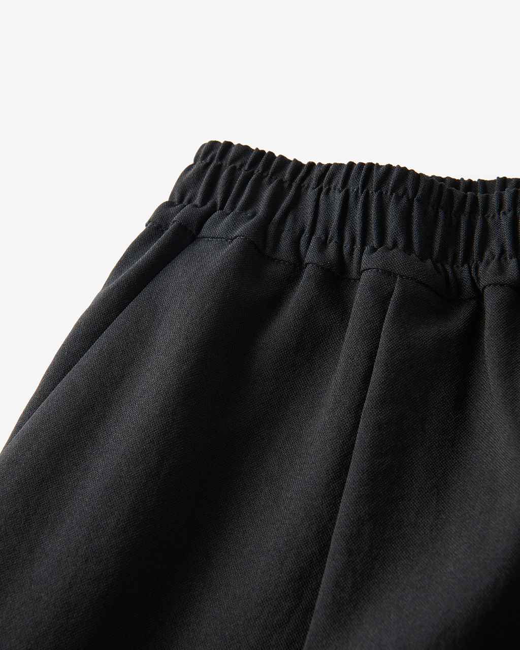 リネンタッチ・タックストレートパンツ63cm 詳細画像 ブラック 2