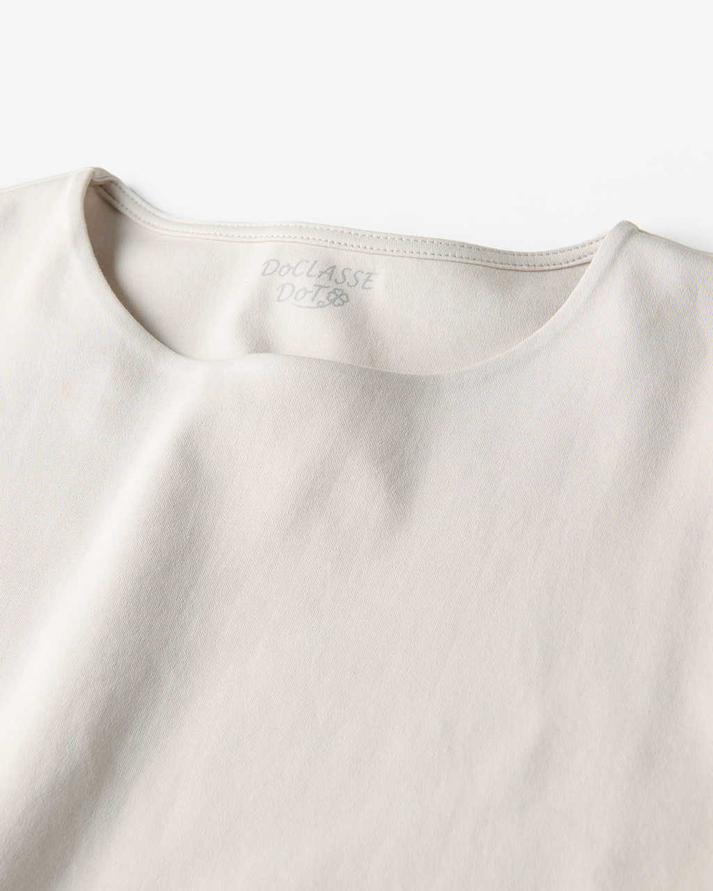 コンパクトフォルム／5分袖・ドゥクラッセTシャツ 詳細画像 ライトグレー 3