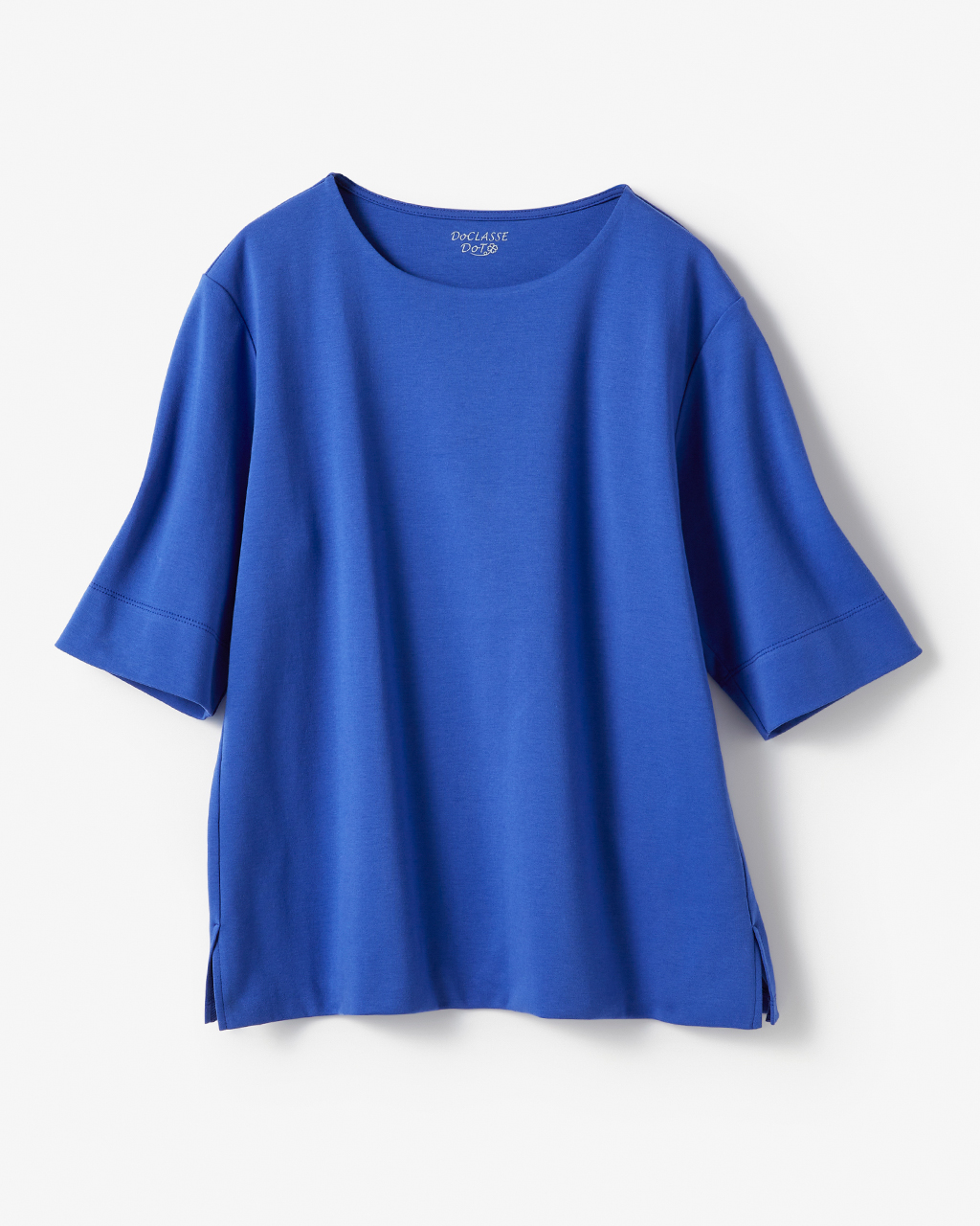 コンパクトフォルム／5分袖・ドゥクラッセTシャツ 詳細画像 ブルー 5
