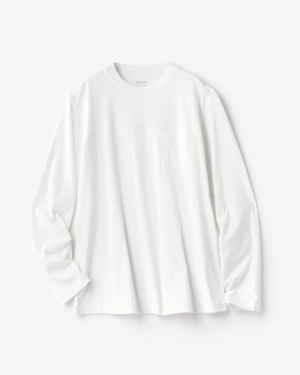 クルーネック長袖・超長綿Tシャツ 詳細画像 オフホワイト 2