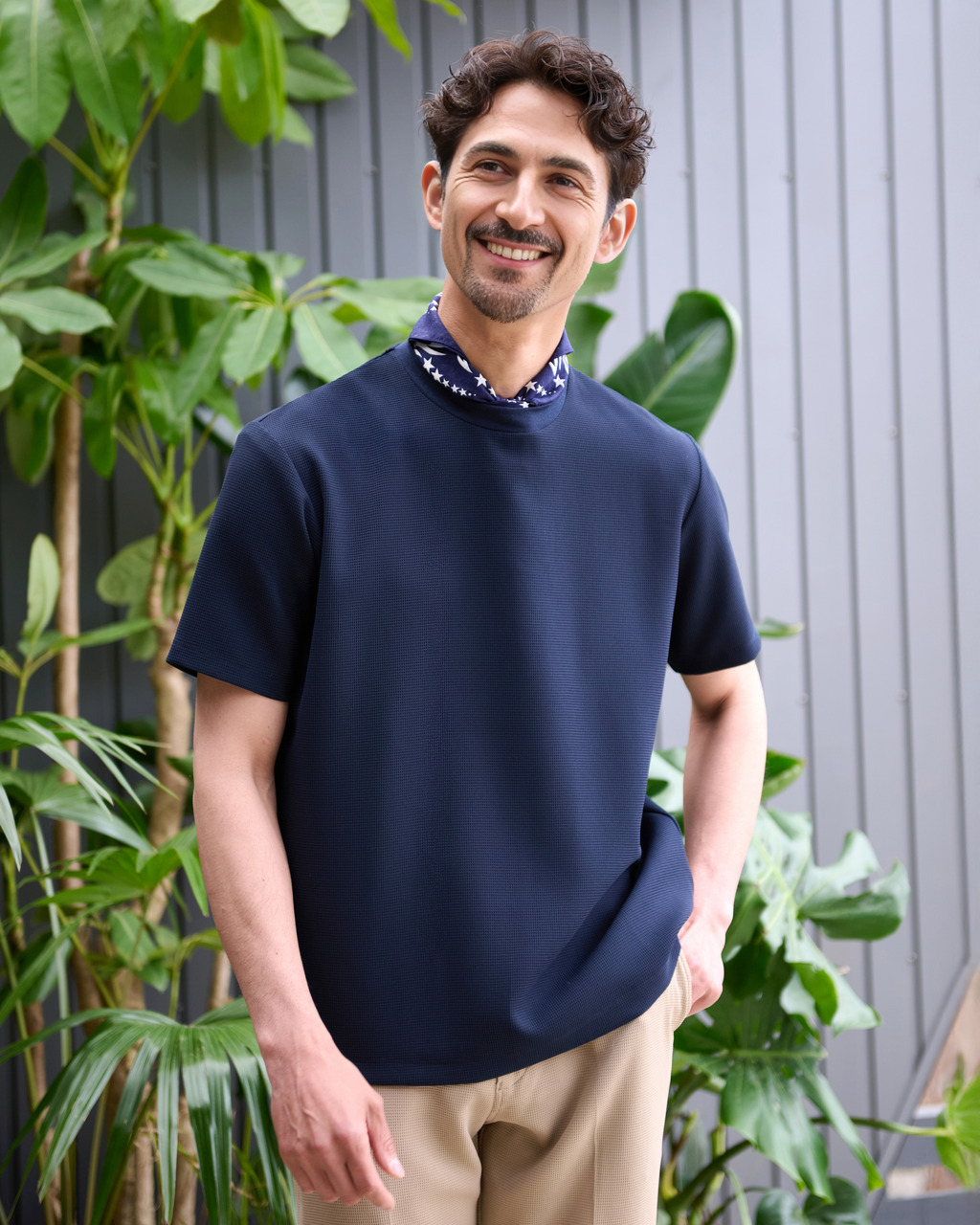 高性能アクティブ軽快Tシャツ 詳細画像 ネイビー 2