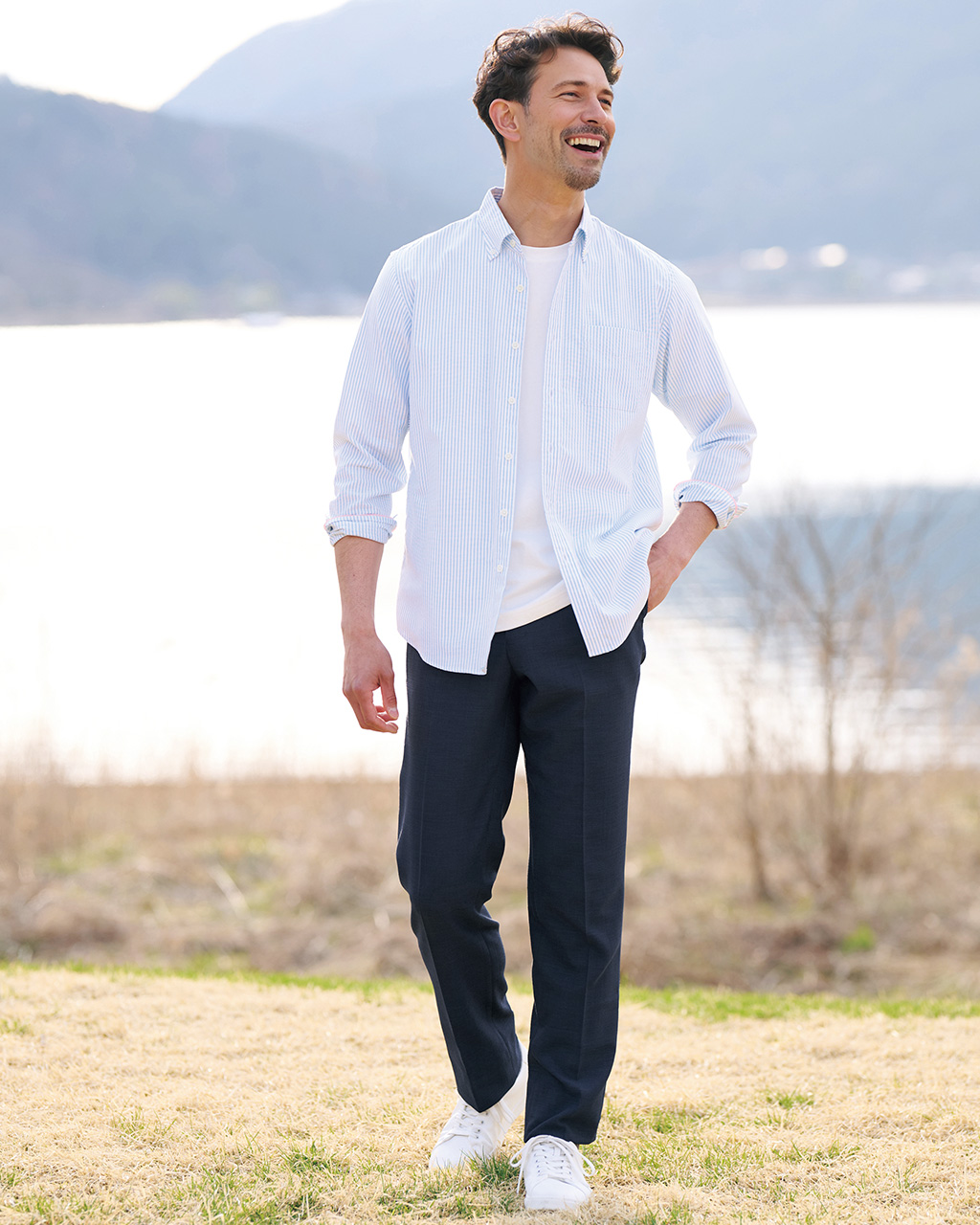 シワに強いリネン超パンツ・ノータック